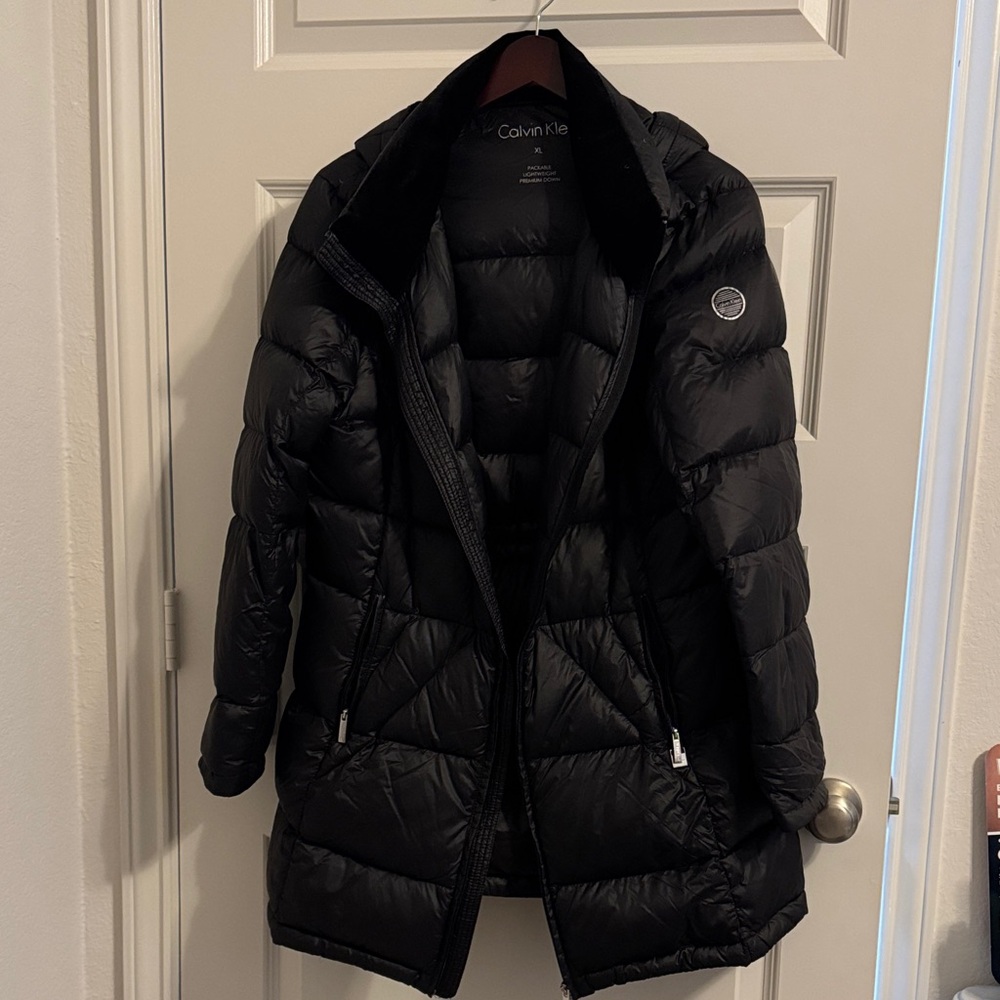 Calvin Klein Women's Quilted Black packable Puffer Jacket